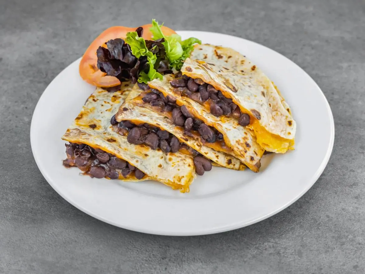 Black Bean Quesadilla with Cheese Black Bean Quesadilla with Cheese
