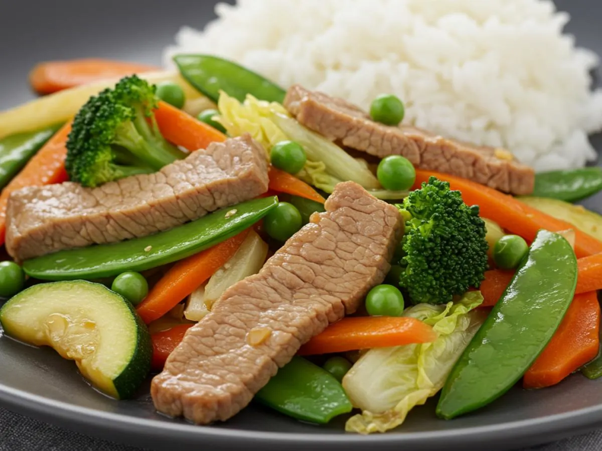 Pork with Assorted Vegetables