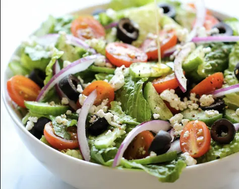Small Greek Salad Tray (NO FETA)