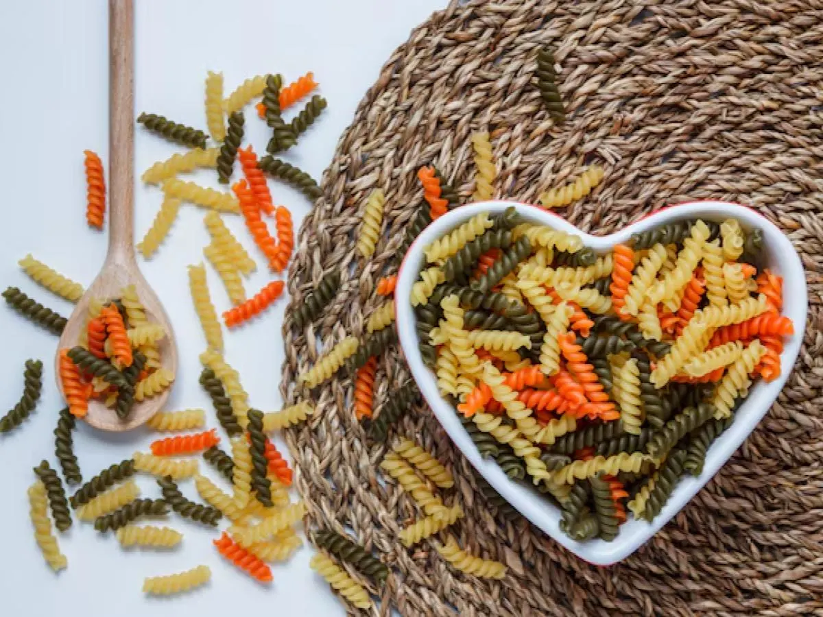 Tricolor Fusilli Pasta
