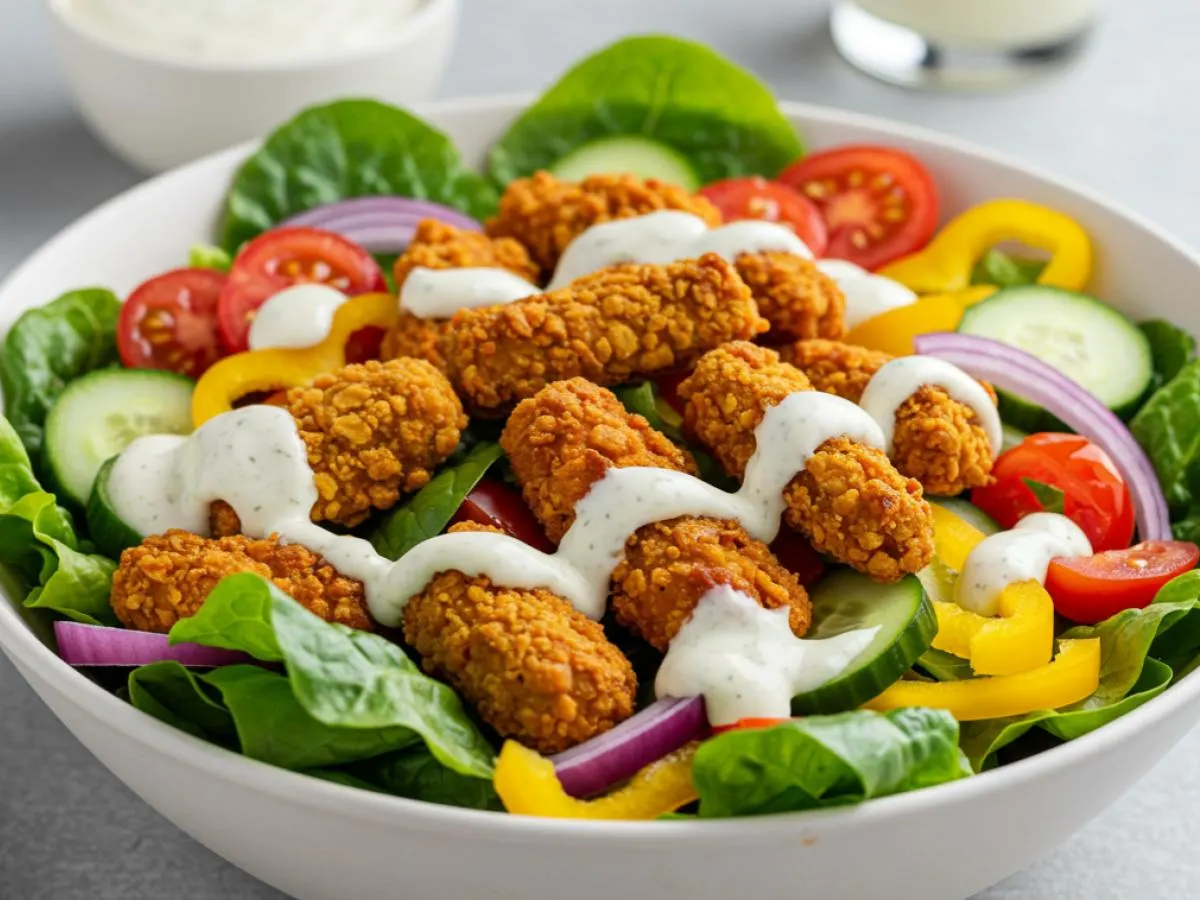 Classic Salad with Crispy Chik'n Classic Salad with Crispy Chik'n