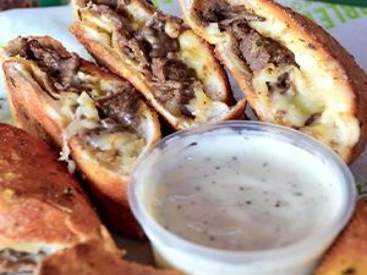 Philly Cheesesteak Stromboli Philly Cheesesteak Stromboli