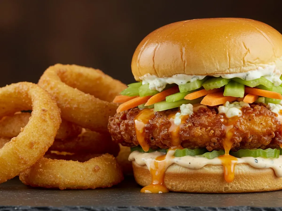 Screwball Sliders with Onion Rings