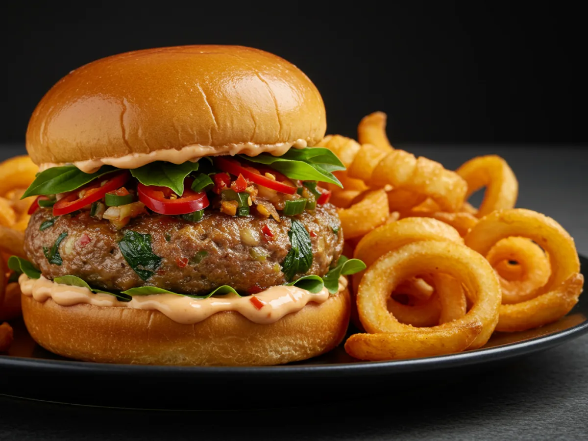 Thai Cobb Sliders with Curly Fries
