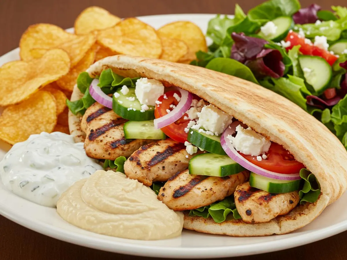 Greek Chicken Gyro Boxed Meal [Large]