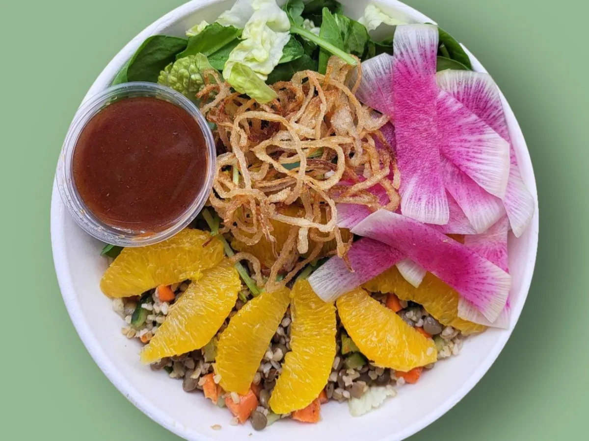 Seasonal Protein Bowl & Superfine Slaw Seasonal Protein Bowl & Superfine Slaw