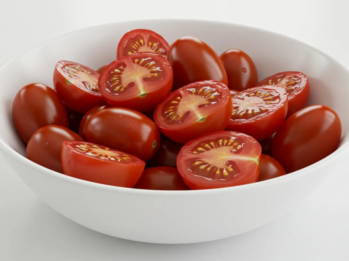 Sliced Grape Tomatoes Sliced Grape Tomatoes