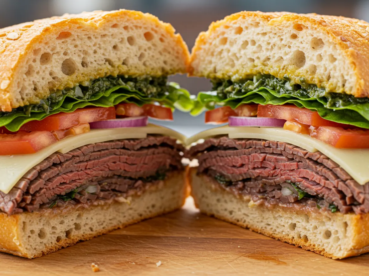 Chimichurri Roasted Beef Sandwich with Yukon Sourdough Chimichurri Roasted Beef Sandwich with Yukon Sourdough