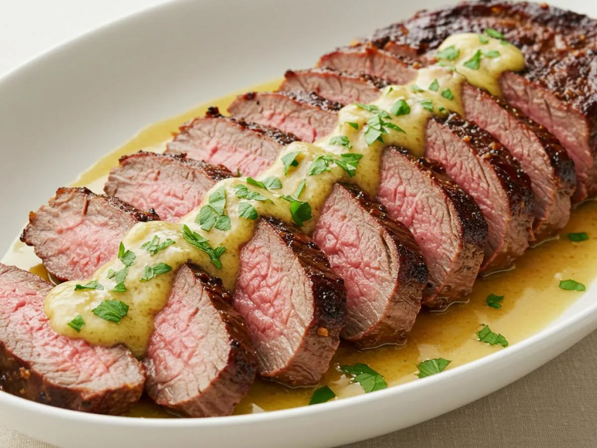 Oven Baked Tri-Tip with Parsley Garlic Lemon Sauce Oven Baked Tri-Tip with Parsley Garlic Lemon Sauce