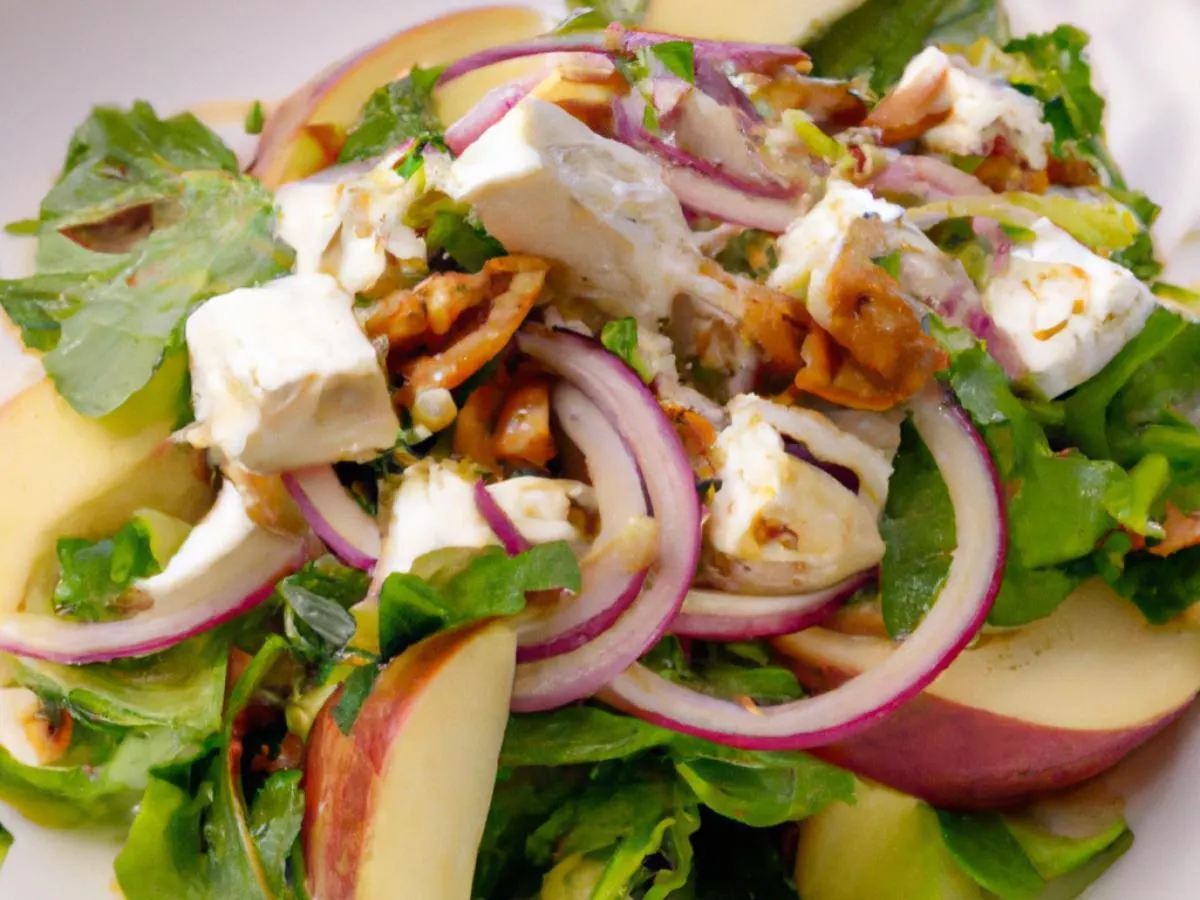 Apple Feta Walnut Salad
