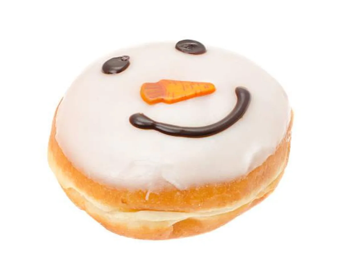 Snowman King Cream Donut Snowman King Cream Donut