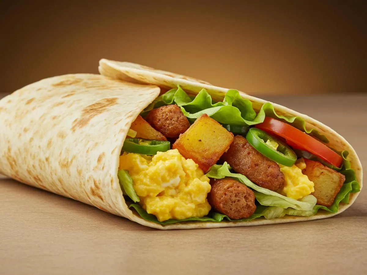 Vegan Breakfast "Sausage" Burrito Vegan Breakfast "Sausage" Burrito