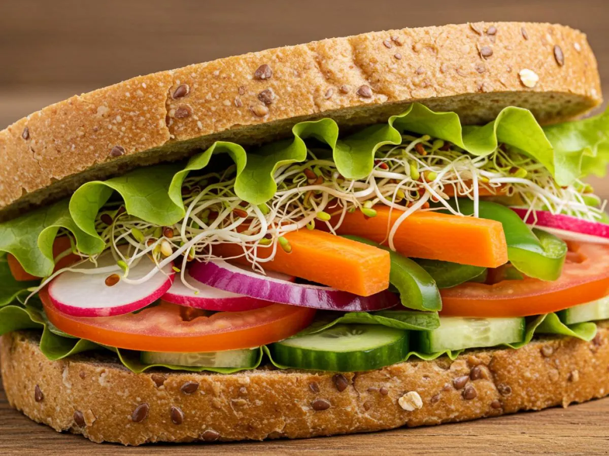 Vegan Veggie Sandwich Vegan Veggie Sandwich