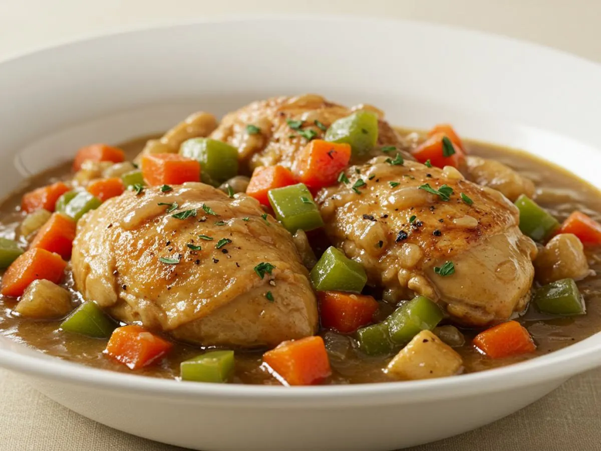 Creole Chicken Fricassee Creole Chicken Fricassee