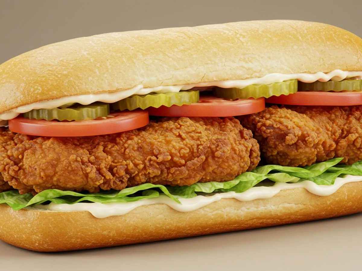 Fried Chicken Po Boy Fried Chicken Po Boy
