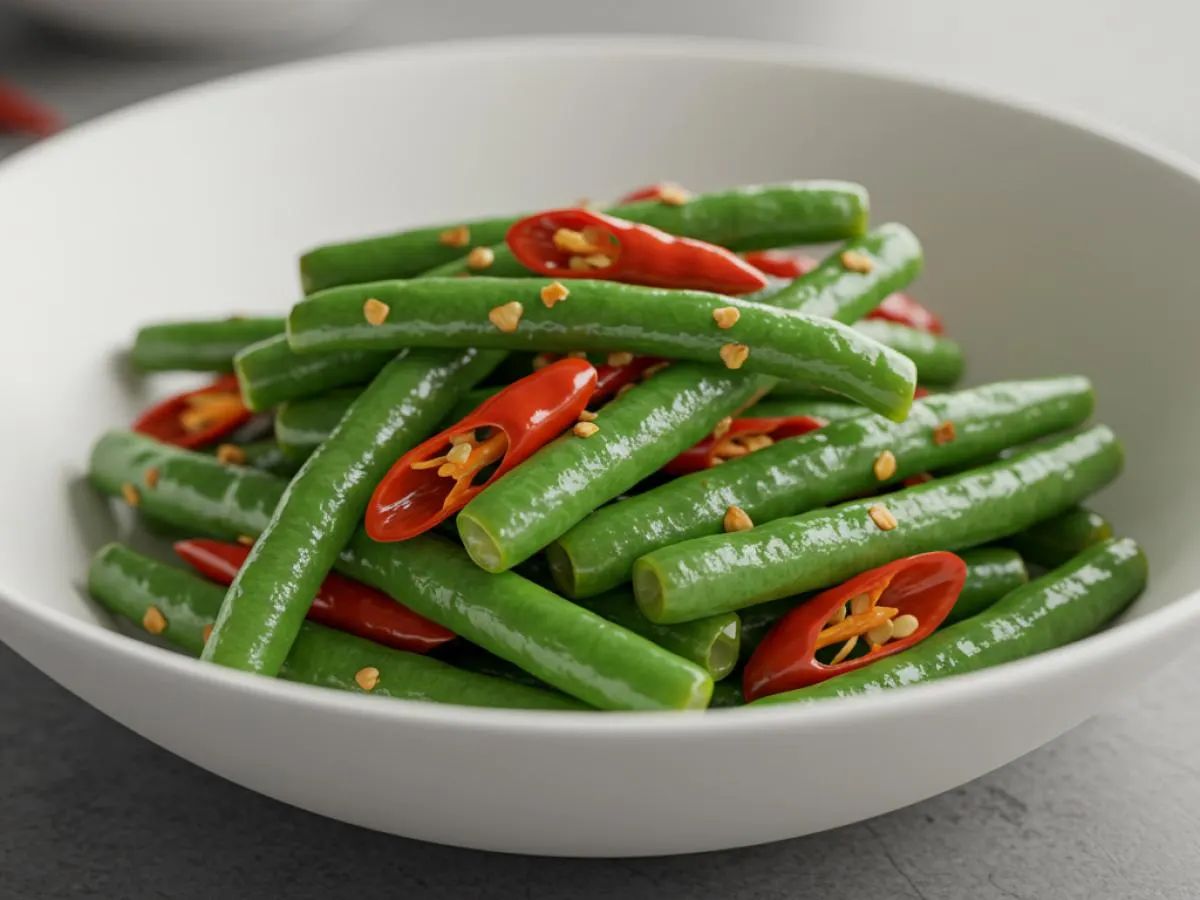 Sauteed String Beans & Chilies Sauteed String Beans & Chilies
