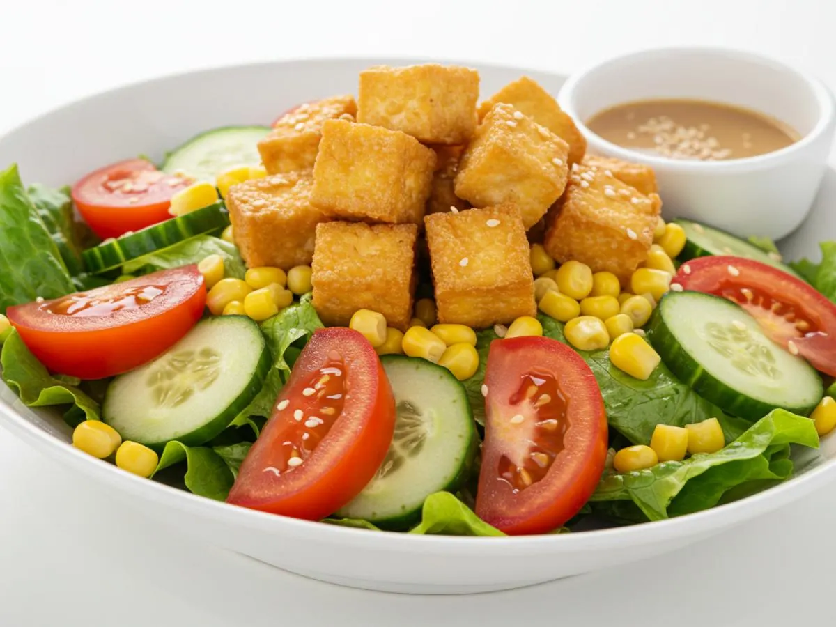 House Entree Salad With Tofu House Entree Salad With Tofu