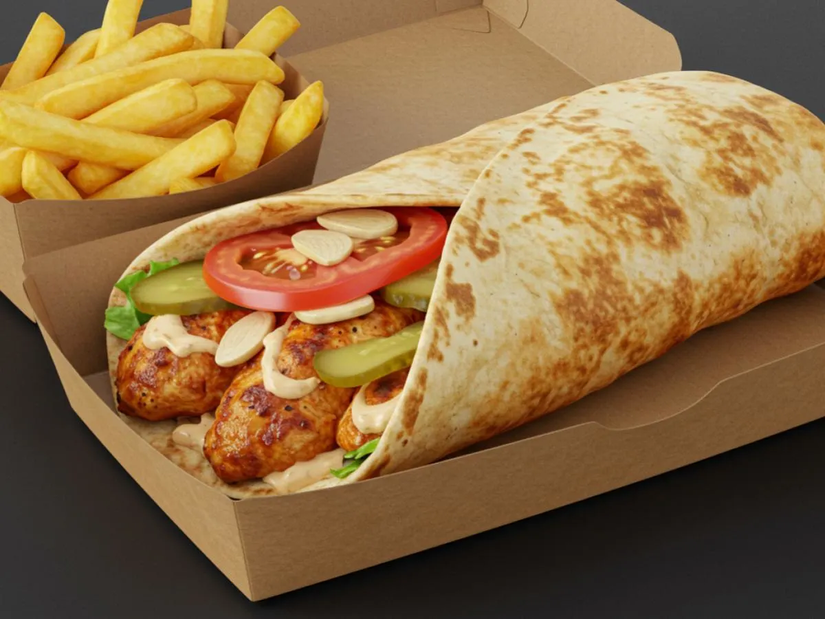Chicken Kabob Wrap Box Chicken Kabob Wrap Box