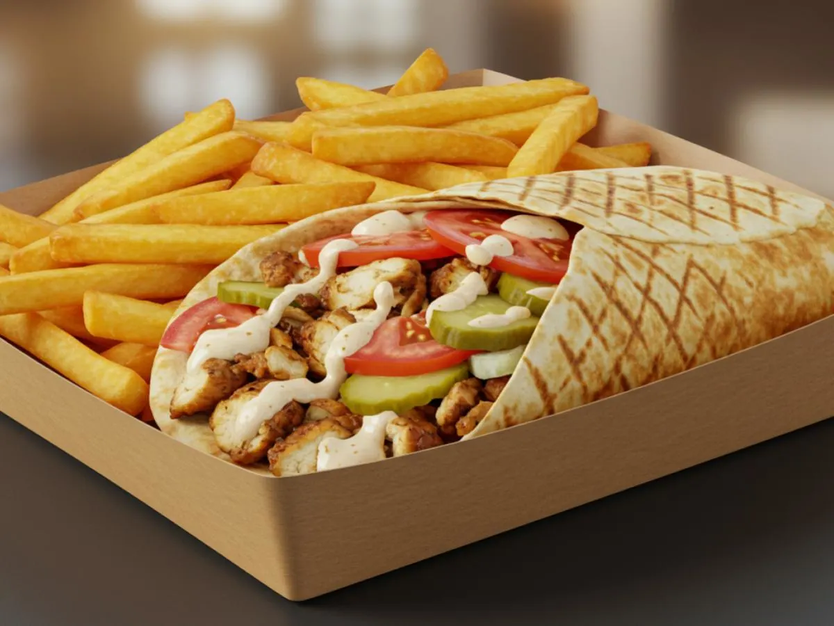 Chicken Shawarma Wrap Box Chicken Shawarma Wrap Box
