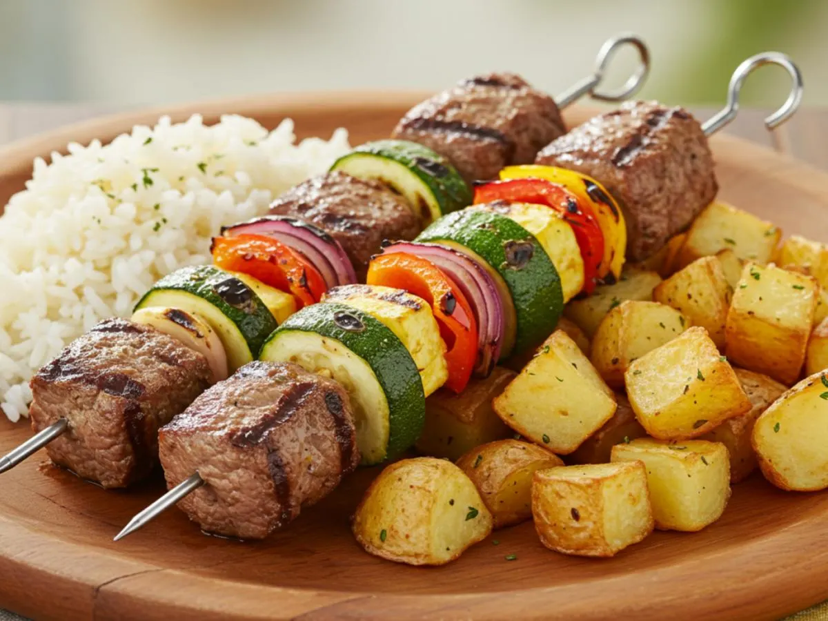 Vegetable Kabob Plate Vegetable Kabob Plate