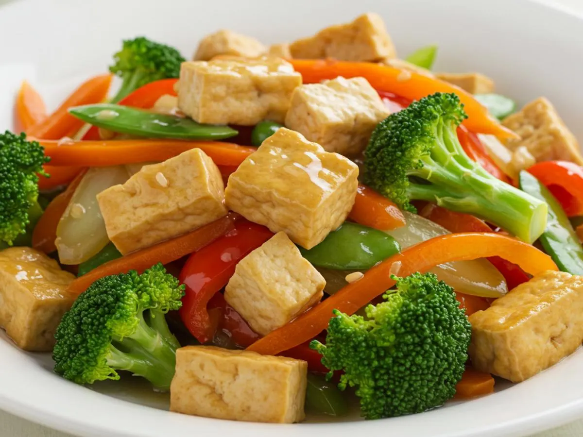 Gluten Free Veggie Delight with Tofu In White Sauce Gluten Free Veggie Delight with Tofu In White Sauce