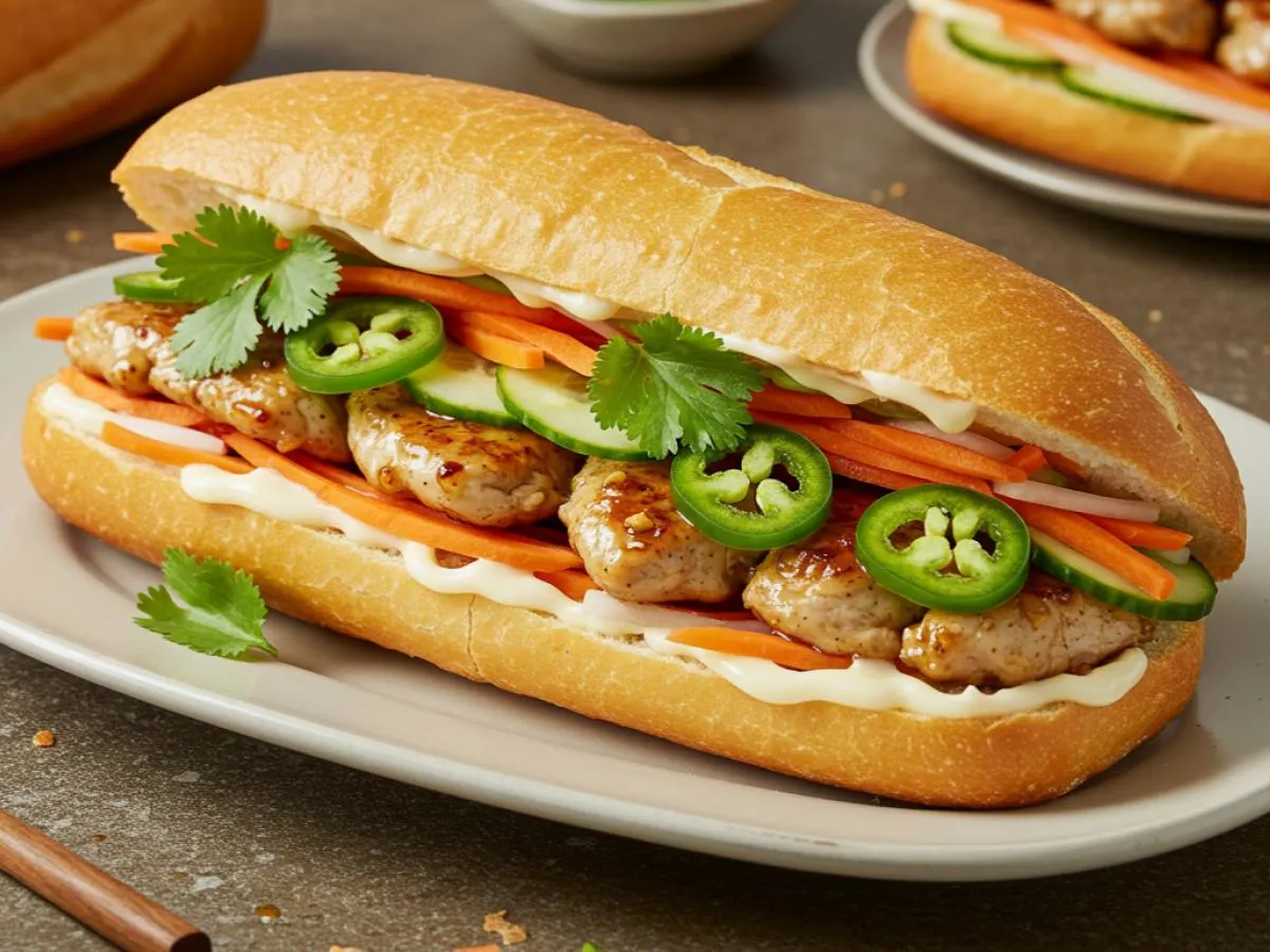 Lemongrass Chicken Banh Mi Platter Lemongrass Chicken Banh Mi Platter