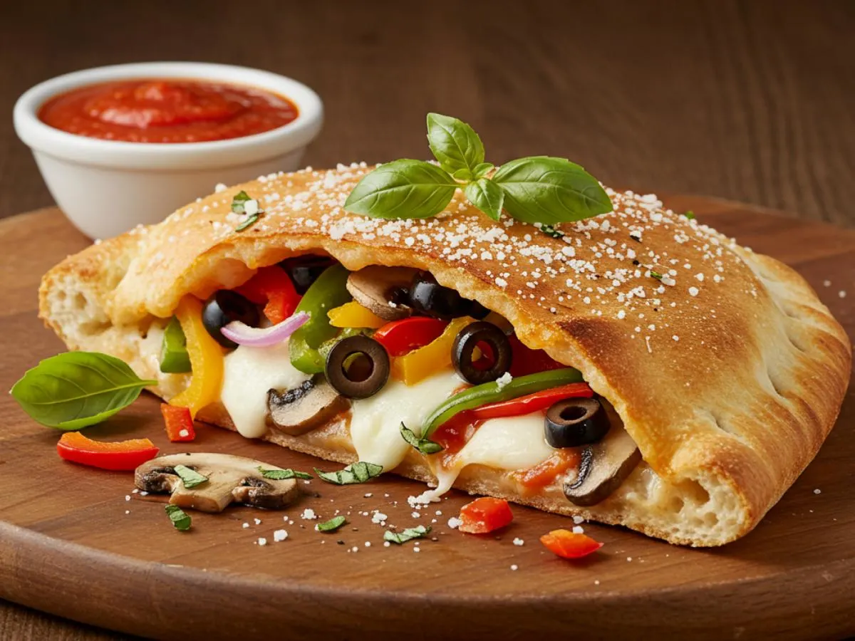 Garlic Free Veggie Calzone