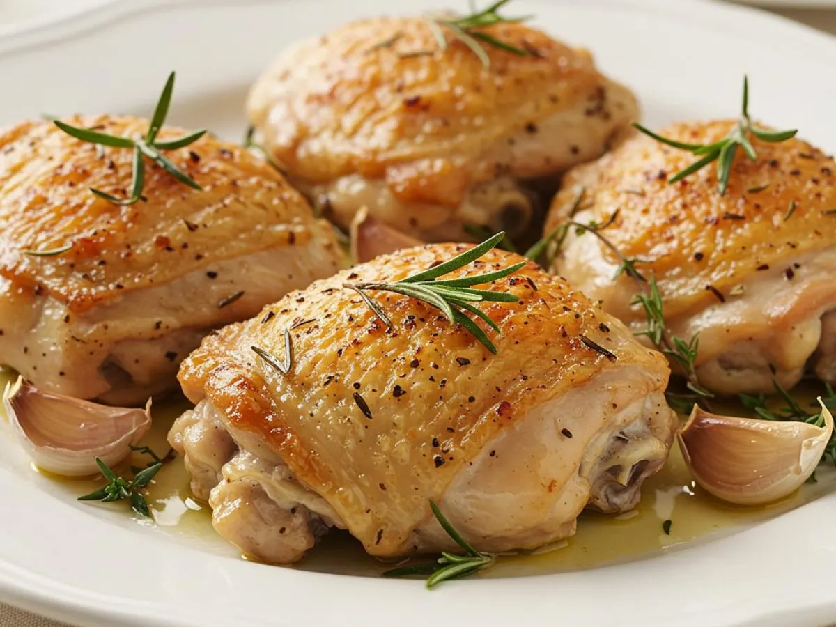 Garlic Herb Roasted Chicken Thighs Garlic Herb Roasted Chicken Thighs