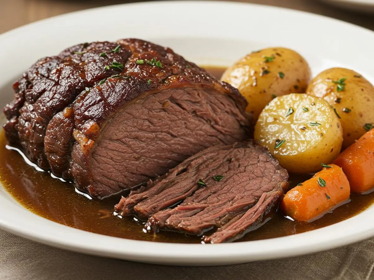 Slow-Cooked Beef and Potatoes Slow-Cooked Beef and Potatoes