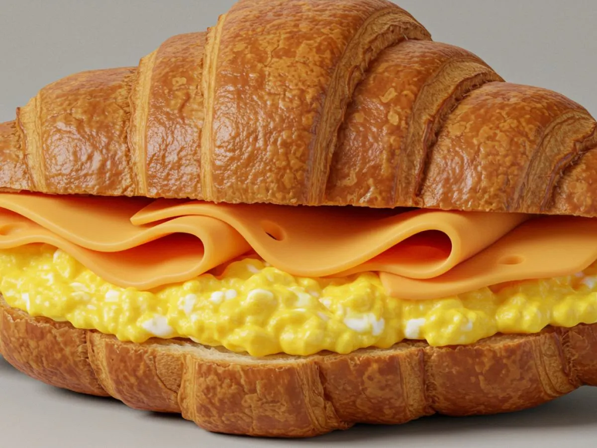 Egg and Cheese Croissant Sandwich Egg and Cheese Croissant Sandwich