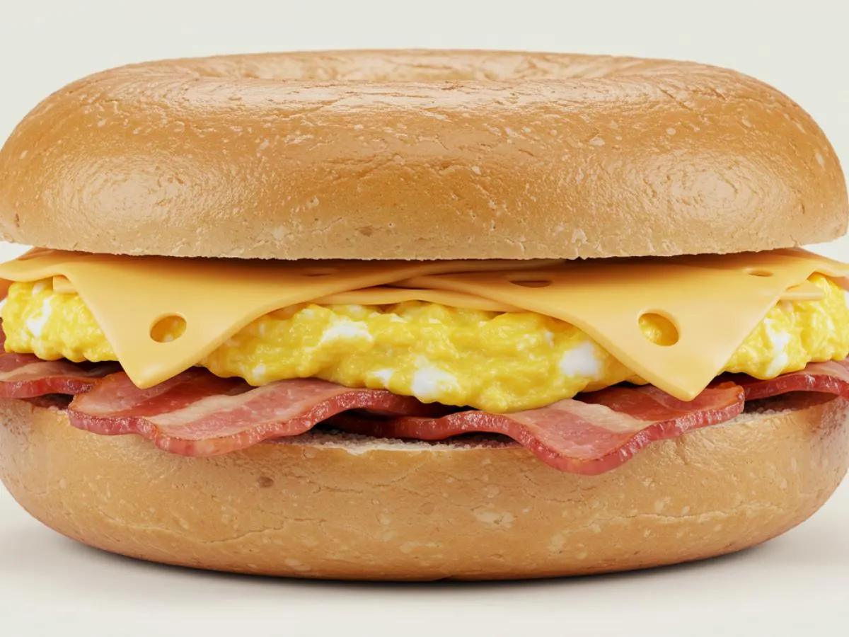 Bacon Egg and Cheese Bagel Sandwich Bacon Egg and Cheese Bagel Sandwich