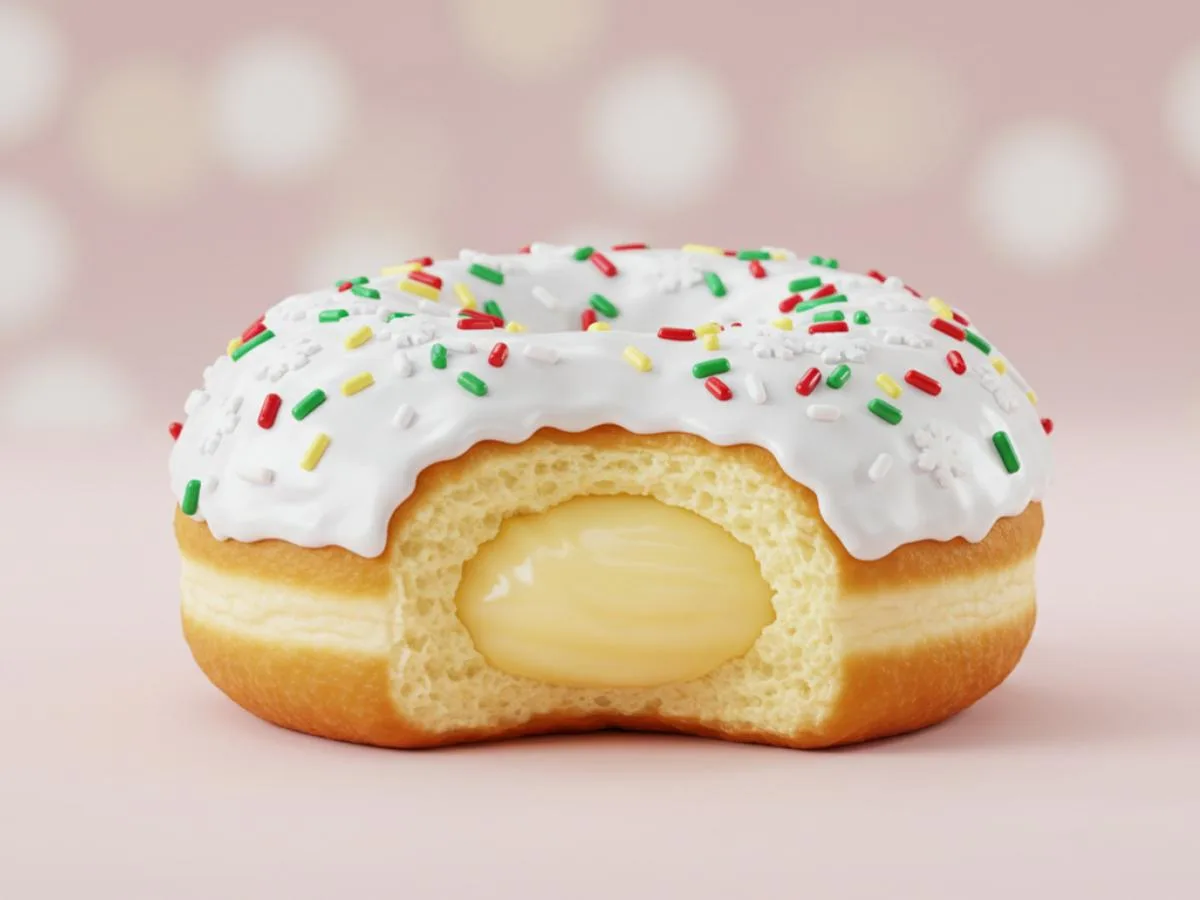 Snowman King Cream Donut Snowman King Cream Donut
