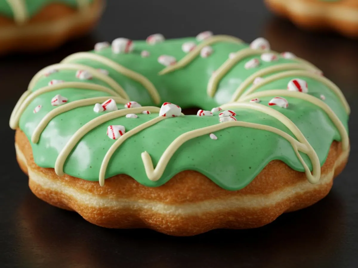 Peppermint Mochi Donuts Peppermint Mochi Donuts