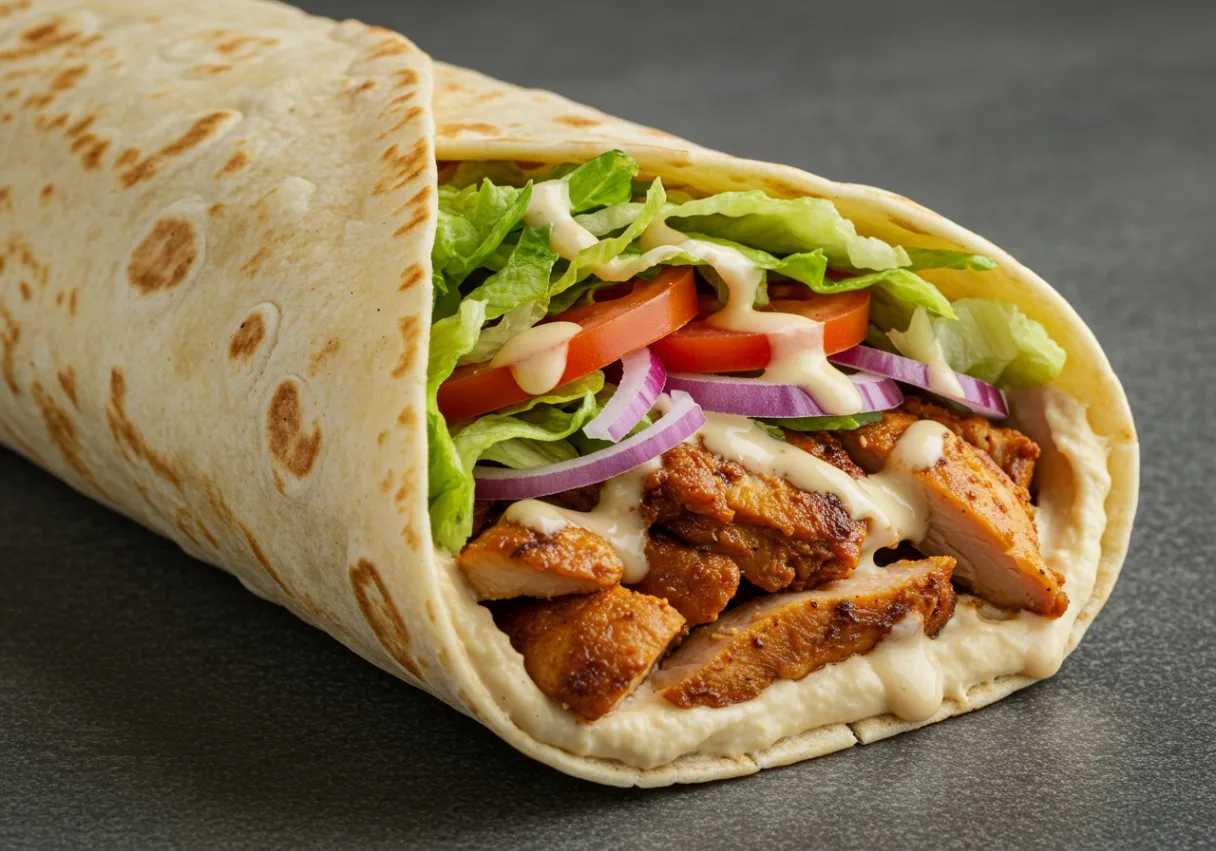 Chicken Shawarma Lavash Wrap