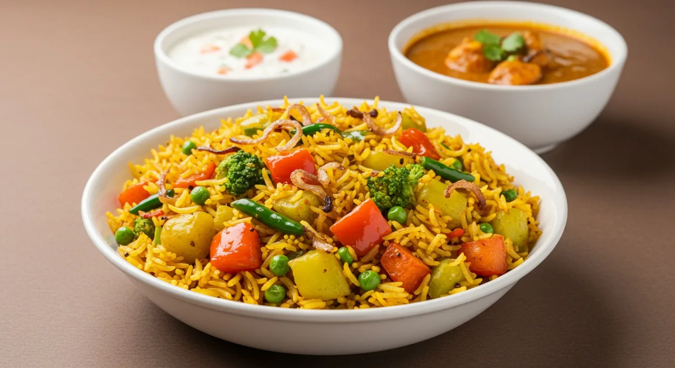 Veg Biryani with Salan