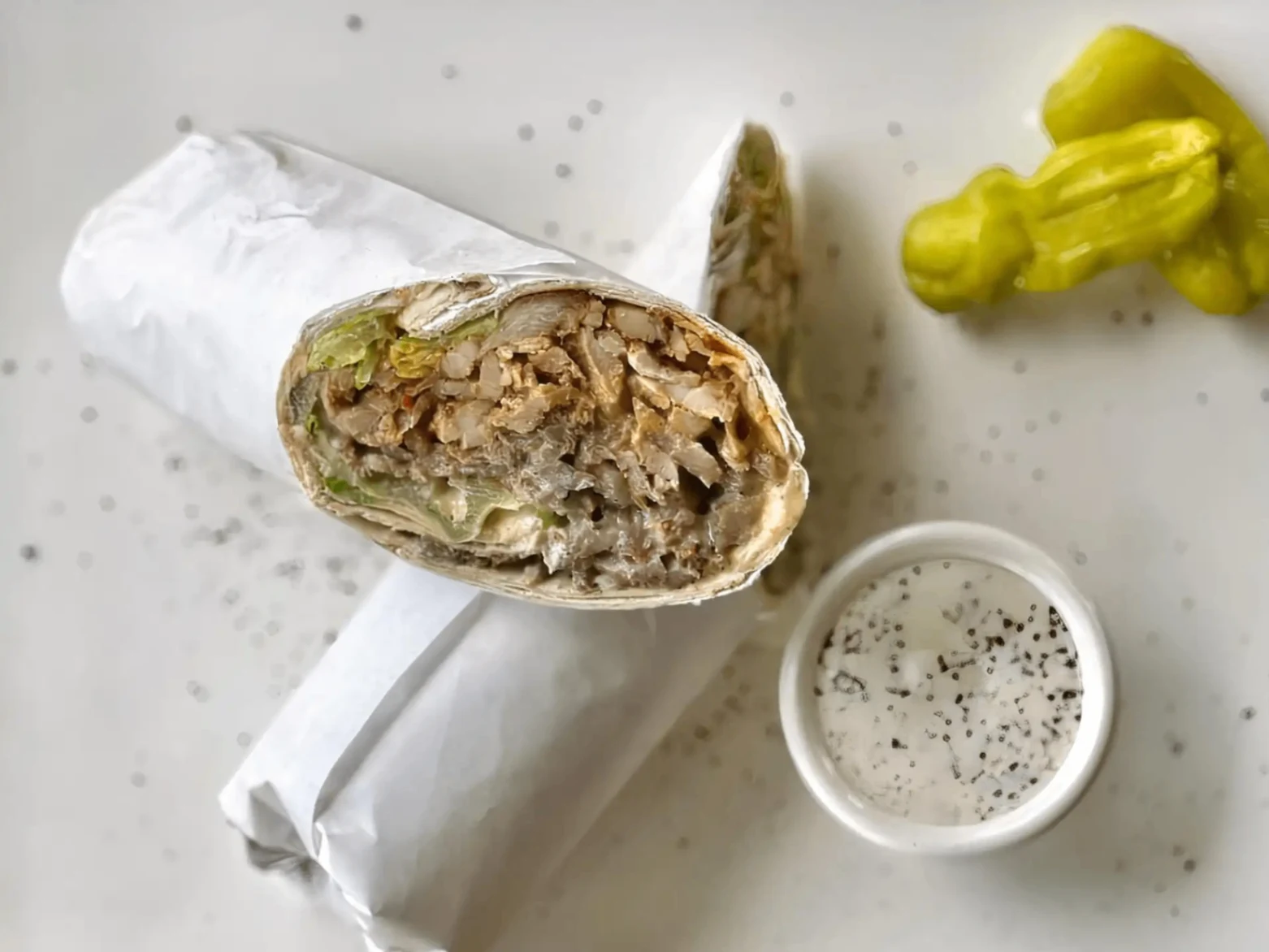 Combo Gyros Pita Wrap with Side Salad