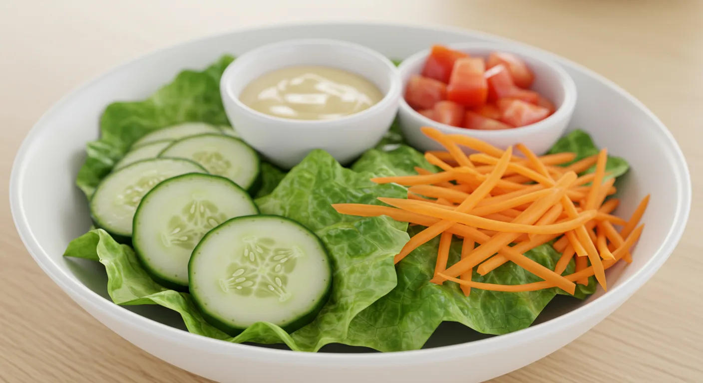 Side Green Salad (Tomatoes on the Side)