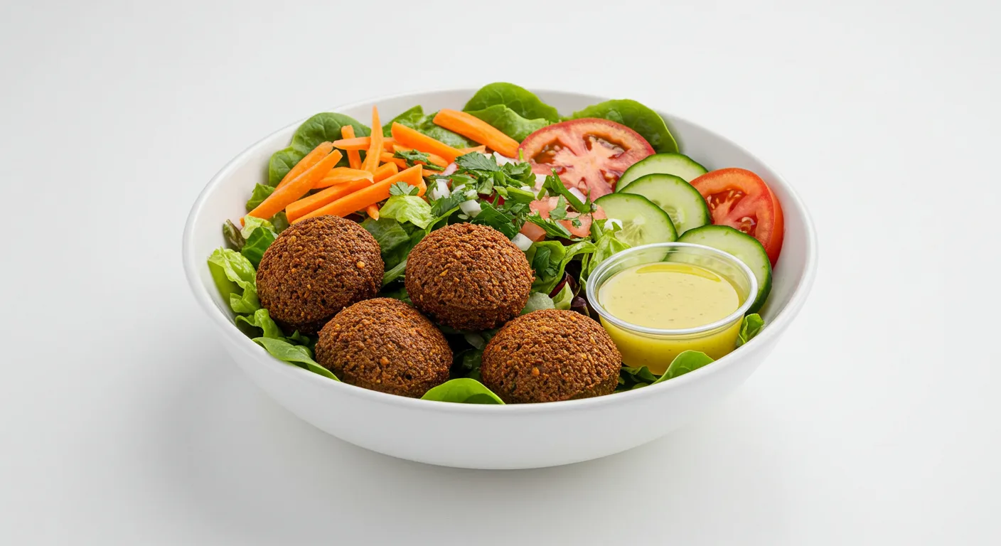 Falafel with Field Greens Salad