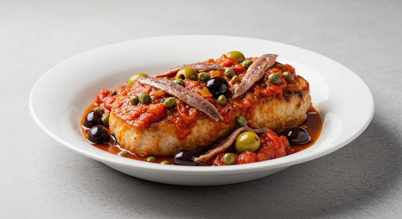 Pork Puttanesca