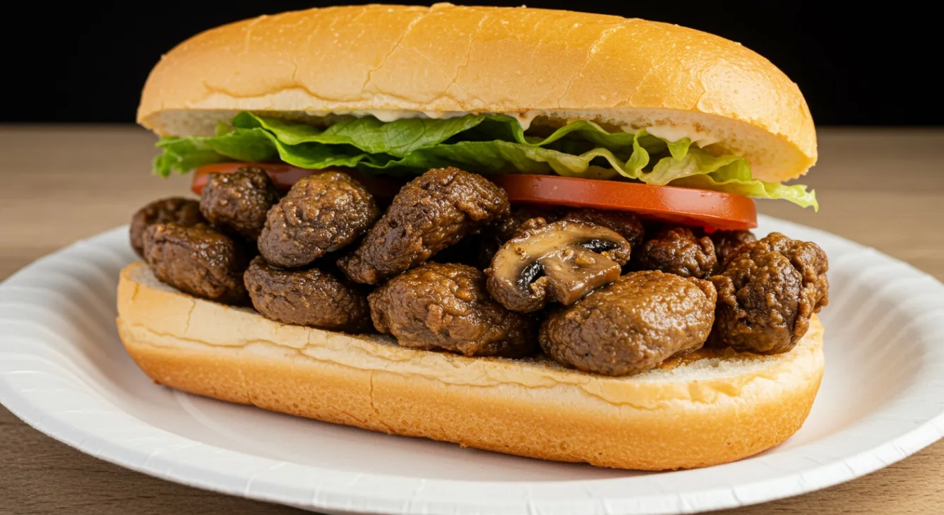Vegan Fried Mushrooms Po Boy