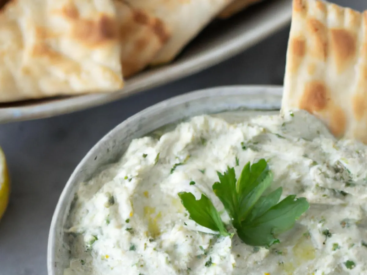 Yogurt Cucumber Dip with Pita