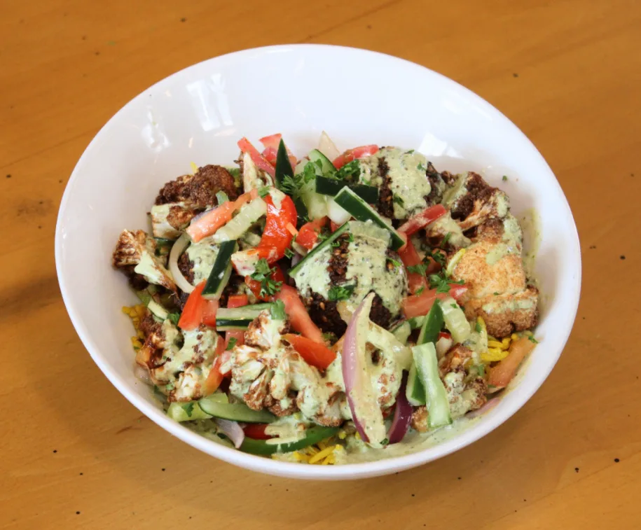 Vegan Falafel Rice Bowl