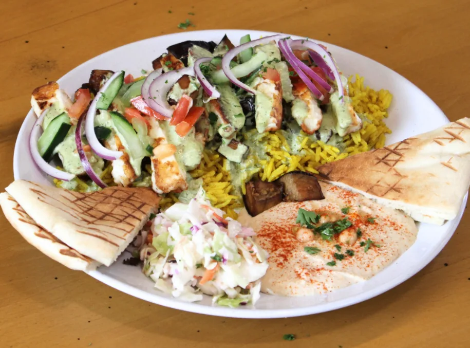 Grilled Halloumi Cheese Plate