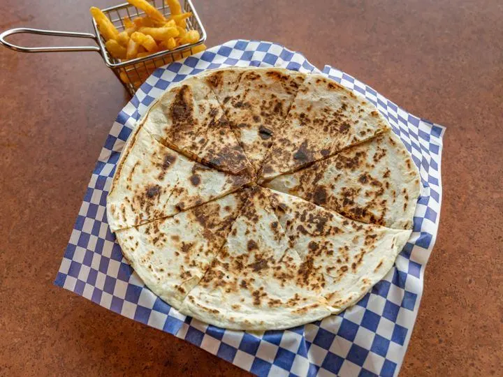 Gyro Quesadilla with Fries