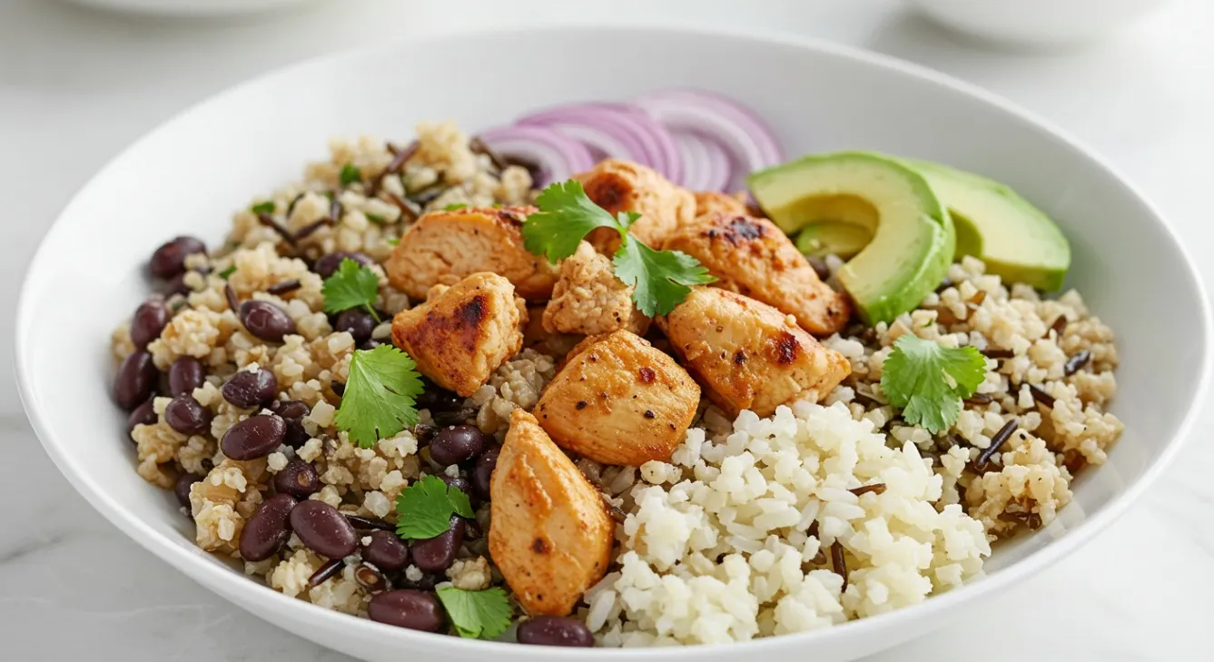 Mexican Chicken Grain Bowl (NO Garlic)