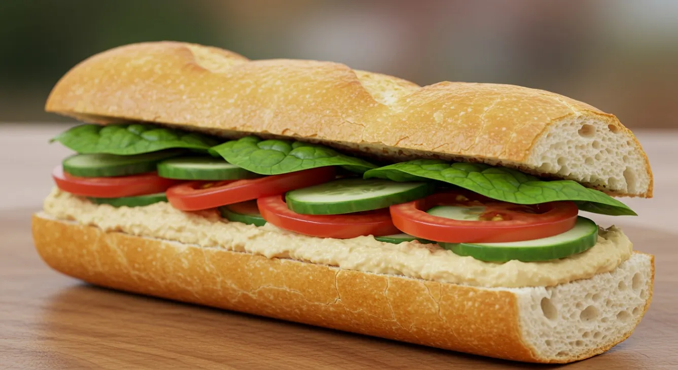 Gluten Free Vegan Hummus Sandwich