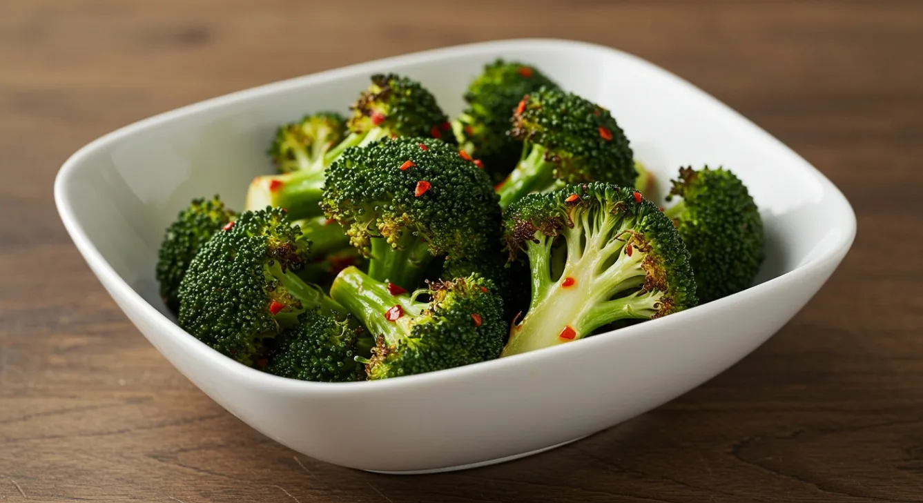 Chili Oil Roasted Broccoli