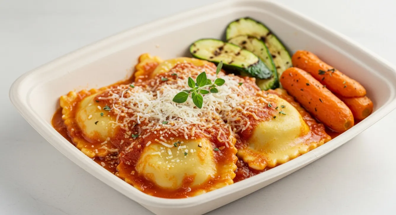 Red Cheese Ravioli