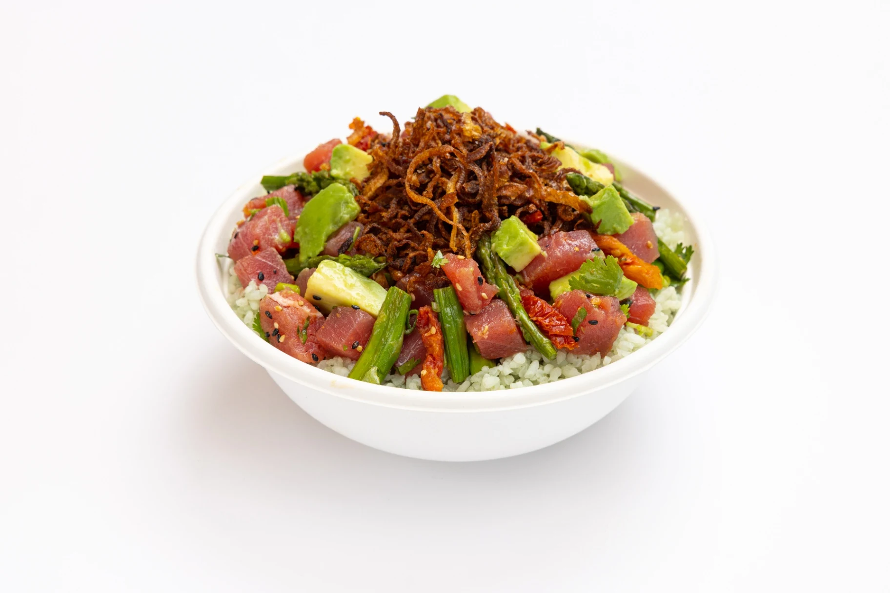 Sriracha Tuna Bowl with Black Forbidden Rice