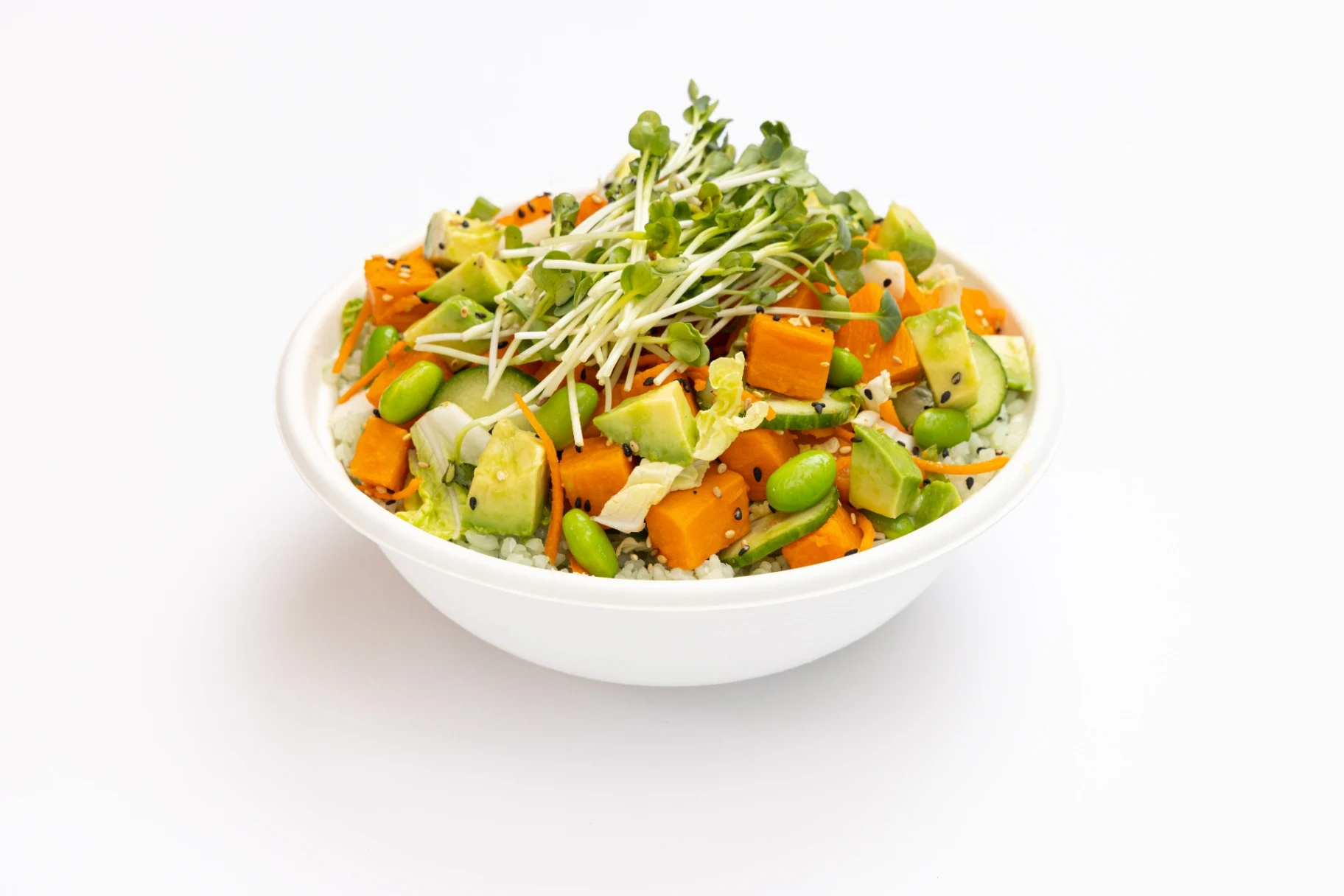 Allergen-Free Sweet Potato Bowl with Bamboo Rice